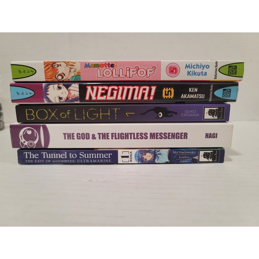 anime manga book set of 5 books lot 1